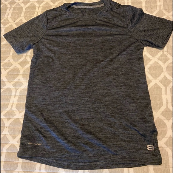 Boys Shirt, Gray, Nylon, Quick Dry size Large(10-12) - Picture 1 of 4